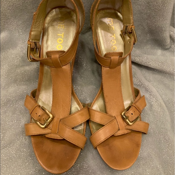 Leather T-Strap Heels ME TOO “Daunt” 9 1/2 - Picture 2 of 5